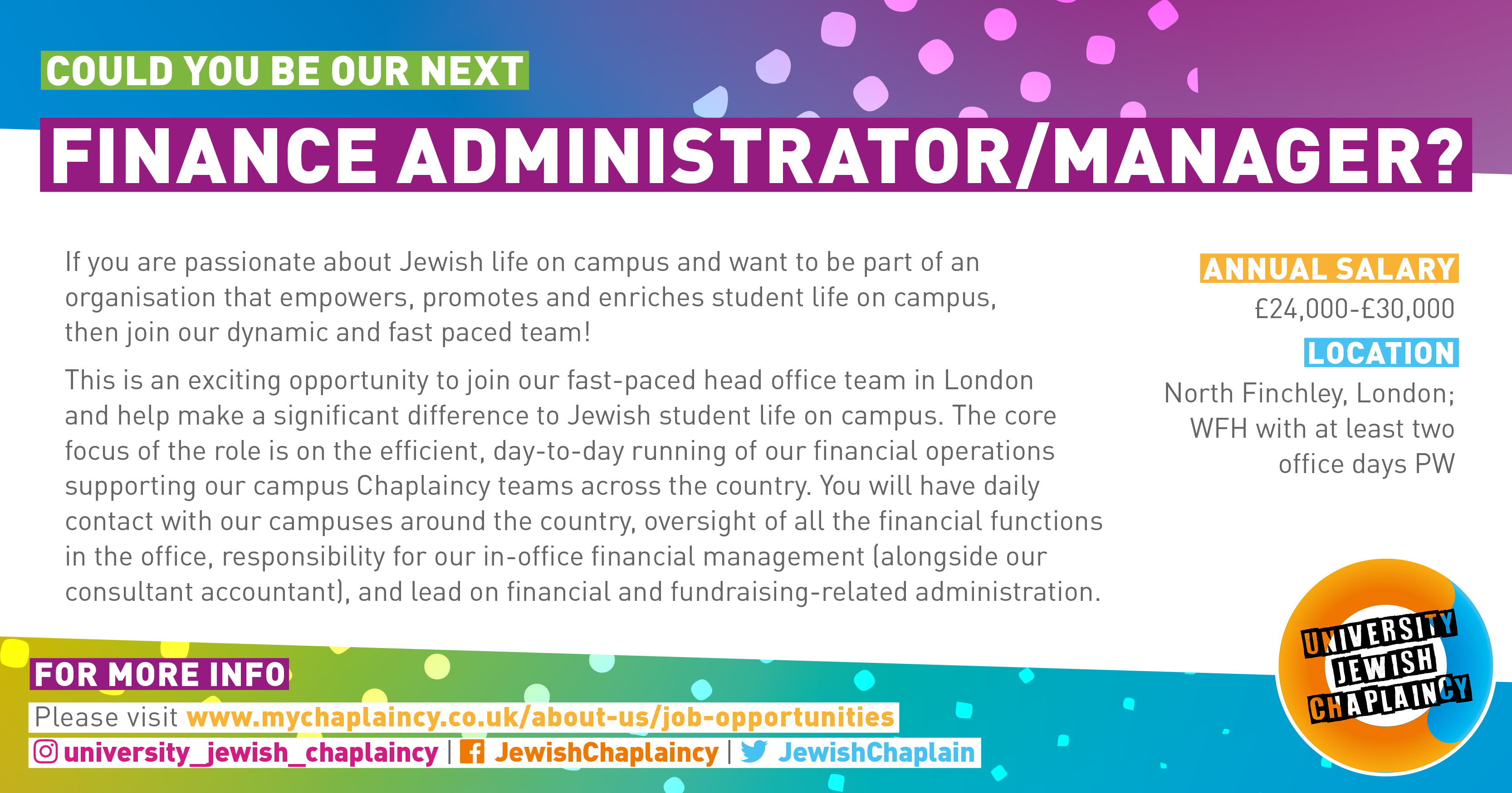 6676 UJC Job Description (Finance Manager) Socials FB